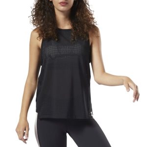 Reebok Perforated Performance Muskelshirt Damen - Schwarz - DE 612-FYW